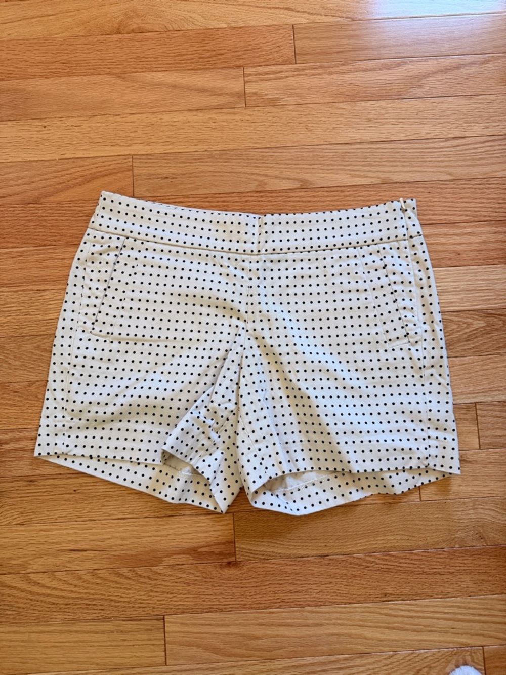 J. Crew White Polka Dot Shorts